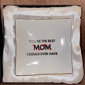 Mom jewelry trinket tray ring dish